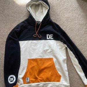 Daithi De Nogla 3BLACKDOT orange black and tan hoodie